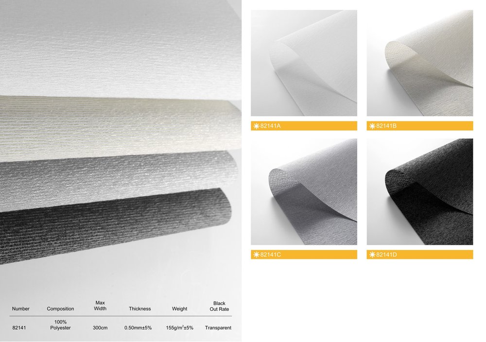 Blackout shade fabrics